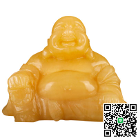 原石雕刻佛擺件玉雕米黃玉玉雕彌勒佛像笑佛玄關裝飾品擺件