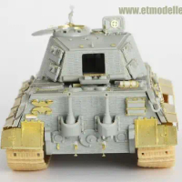 ET Model E72-004 1/72 WWII German KING TIGER (Henschel Turret) Detail Up Part (No Tank)