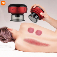 New Xiaomi Cupping Massage Device Wireless Gua Sha Vacuum Suction Cups Negative Pressure Magnetic Therapy Body Scraping Cupping