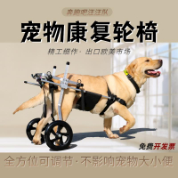 中大型狗輪椅車后肢康復訓練脊椎炎癱瘓殘疾輔助后腿支架犬代步車 文藝男女