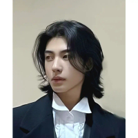 [Sufficient inventory for fast shipment] Wolf tail wig male Kimura Takuya the same style in the divi