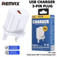 【12 Month Warranty】Original Remax Charger RP-U119 18w Fast Charger Fast Charging Adapter Support Qui