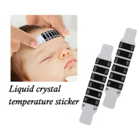 1Pcs Portable Thermometer Strips Instant Read Reusable Forehead Thermometer Strips For Baby Kid Adult Household Supplies