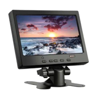 Desktop 7 Inch Small LED Monitor With AV&amp;VGA &amp;HDMI-compatible for PC/Raspberry Pi/Microscope Console/Car Display