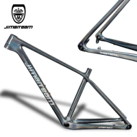 Jimiteam Full Carbon Fiber Mountain Bike Frame, Tube Shaft, Quick Release Bucket Bridge, Chameleon, Gray, 27.5, 29ER, 2021New