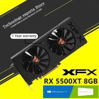 XFX RX 5500XT 8GB Graphics Card GPU AMD Radeon RX 5500 RX5500XT GDDR6 128bti Video Cards Desktop PC Computer Game