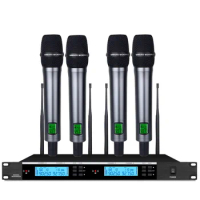 Professional Wireless Microphone System 900MHZ Full Metal Housing Handheld Microphone Home Karaoke Church Stage Microphone