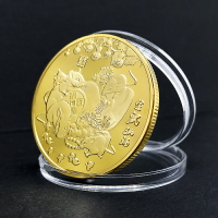 【鼠年納福】生肖紀念章2020指尖硬幣 幸運幣吉祥物金幣銀幣