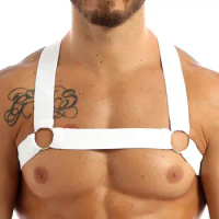 Mens Harnes Gay Body Bondage Harness Mens Lingerie Bondage Shoulder Body Chest Muscle Belt Straps Arnes Hombre Belt with O-ring