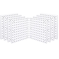 8 Pcs Pegboard Wall Manager Panels White Wall Pegboard Pegboard For Process Room And Garage