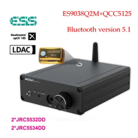 QCC5125 Bluetooth 5.1 receiver ES9038 dac decoder supports APTX-HD format Bluetooth adapter USB sound card