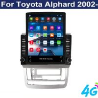 android 12.0 RAM 8GB+256GB 2 Din Car Radio multimedia Video player GPS Navigation For Toyota Alphard 2002 2003 2004 -11 DVD Cam