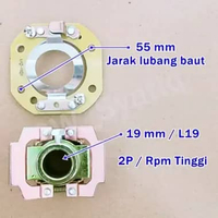 platina dinamo penggerak 1 phase taiwan tipe platina luar sepasang 19mm 2P
