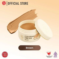 (2 Pcs)Viva Covering Cream 22gr - Foundation Bertekstur Cream Padat Brown