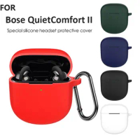 Silicone Headphone Protective Cover for Bose QC Waterproof Earbuds Carrying Case Non-slip Sleeve Headset Accessories