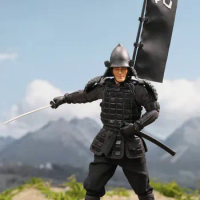 DID XJ80017A Palm Hero Japan Samurai Sengoku Soldier Black 1/12 Action Figure