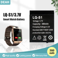 New LQ-S1 3.7V 380mAh Smart Watch Lithium Polymer Battery For Smart Watch QW09 DZ09 W8 AB-S1 DJ-09 DZ09 GJD HKS-S1 FYM-M9 SCX-M9
