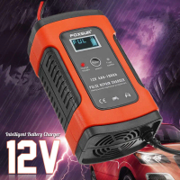 Nguồn sạc ắc quy Bình điện ắc quy Sạc bình ắc quy 12v FOXSUR từ 4Ah-100Ah có chức năng phục hồi acq