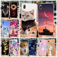 For Huawei Y5 2019 Case AMN-LX9 AMN-LX1 Cute Cat Cartoon Cover Soft Silicone Phone Case For Honor 8S Honor8S Huawei Y5 2019 Bags
