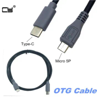 Type C to Micro USB B OTG Cable for DAC Portable Digital Audio Amplifier 20cm 50cm 100cm