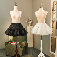 Women's layered tulle skirt Petticoat Lolita White Puffy Fluffy Bubble Skirt Girl Tutu Skirts Crinoline Underskirt women skirt