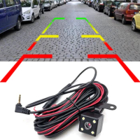 Night Vision Car Rear View Camera with 5 Pin Extension Cable for Dashboard Cam Automobiles Parts Accessories