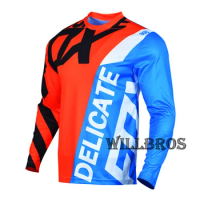 Delicate Fox 360 Creo Riding Jersey Mountain Bicycle Offroad T-shirt Motorcycle Motocross Moto Summer Long Sleeve Mens
