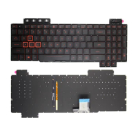 US laptop keyboard for Asus TUF Gaming FX504 FX505 FX80 FX86 ZX80G FX95G with Backlit