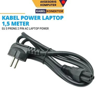 Kabel Power Adaptor Laptop Acer Asus Dell HP Lenovo 3 Pin - Aman, Tahan Lama, Fleksibel