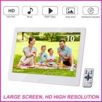 10 Inch Backlight HD Digital Photo Frame Smart Digital Photo Frame Electronic Album Picture Music Movie Full Function