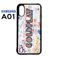 Casing Custom Case Samsung Galaxy A01 Softcase Motif Band Coldplay Art