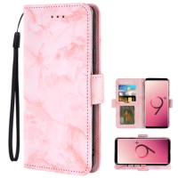Marbled wallet and phone case For Nokia G10/G20 Nokia X10/X20 Nokia 9 PureView Credit card slot wrist strap