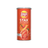 Lays Keripik Kentang Stax Keripik Kentang Rasa Udang Pedas 70 gr