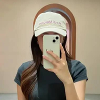 Topi MARDI MERCREDI TEXT LOGO LILAC CREAM CAP 100% ORIGINAL