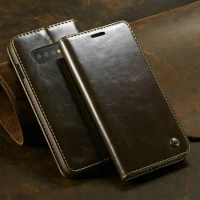 CaseMe a53 A50 A30S A52 A12 Magnetic Wallet Case for Galaxy S21 Luxury Card Flip Case for Galaxy S10