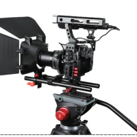 DSLR RIG MOVIE KIT SHOULDER MOUNT Matte Box Follow Focus Cage for Sony A7 II A7r A7s for Panasonic GH4 Cameras Video Camcorders