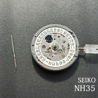Japan NH35 Movement Automatic Mechanical High Accuracy Japona Seiko NH35A-3 Watch Calendar Mechanism Wrist Day Date Set