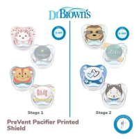 Dr.Brown's Prevent Printed Shield Pacifier Stage 1 & 2/ Kompeng Empeng Dr.Brown's Boy & Girl Series