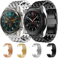 22mm Metal Strap for Huawei Watch 46mm/GT 4 3 2 2e GT2 Pro Wristband for Samsung Watch 3 45mm/Gear S3 Classic/Frontier Watchband