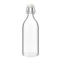 KORKEN 玻璃瓶, 附蓋水瓶, 透明玻璃