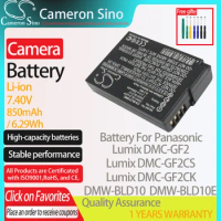 CameronSino Battery for Panasonic Lumix DMC-GF2 DMC-GF2CK DMC-GF2CS DMC-GF2CR fits Panasonic DMW-BLD10 Digital camera Batteries
