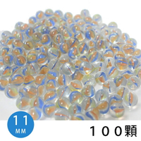 11mm玻璃彈珠 三花珠 玻璃珠 /一小包約100顆入(促70) 特小玻璃珠