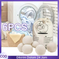 1pack Dryer Balls Alat Laundry Laundry Ball Aksesoris Mesin Cuci Reusable Bola Cuci Dryer Baju Laund