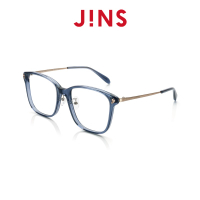 【JINS】 Classic Trend 經典雙材質大框眼鏡(特ALCF16A324) 透明藍