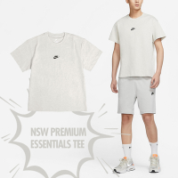Nike 短袖上衣 NSW Premium Essentials Tee 男款 米灰 短T T恤 落肩 重磅 DN5241-072