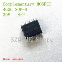 50PCS AO4606 4606 30V Complementary MOSFET Combination MOSFET N+P channel SOP-8 SMD