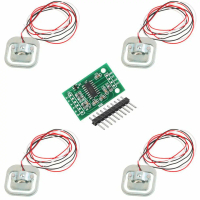 Module HX711, với 4 Cân cơ thể người, Cảm biến trọng lượng 50kg, Máy đo điện trở, Bộ cảm biến một nử