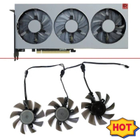 3PCS 75MM 4PIN DIY AMD RX RADEON VII Cooling Fan Dual ball Graphics Fans FD7010H12S For XFX ASUS MSI Sapphire RX RADEON VII Fans