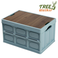 TreeWalker 輕便折疊收納箱(附防水袋與木板)單入組-兩色可選