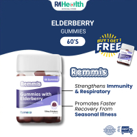 [B1F1][HALAL] Remeco Remmis Elderberry Gummies 60's Suplemen Kesihatan Multivitamin Gummy Vitamin